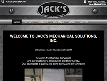 Tablet Screenshot of jacksmechanical.com